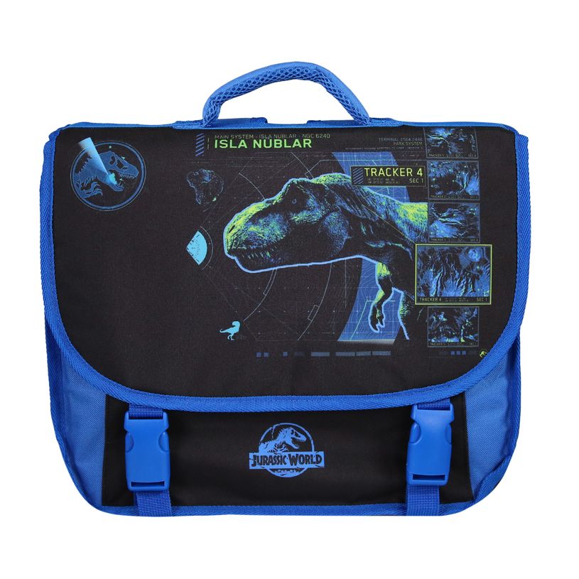 3666311029511-Cartable Jurassic world - 38cm -  2 compartiments - noir - Bagtrotter-P_405226223_1-0