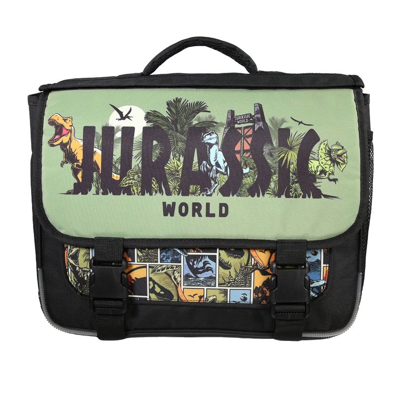 3666311029467-Cartable Jurassic world - 38cm -  2 compartiments - noir - Bagtrotter-P_405226225_2-1