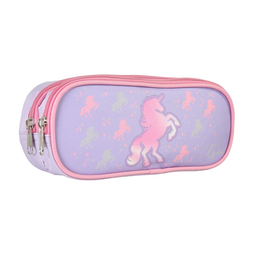 3666311028187-Trousse Cybel - 23cm -  2 compartiments - violet - Bagtrotter-P_405226258_2-1