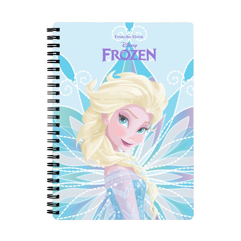 3666311030098-Cahier de texte La Reine Des Neiges - 18x22 cm - turquoise - Bagtrotter-P_405226294_1-0