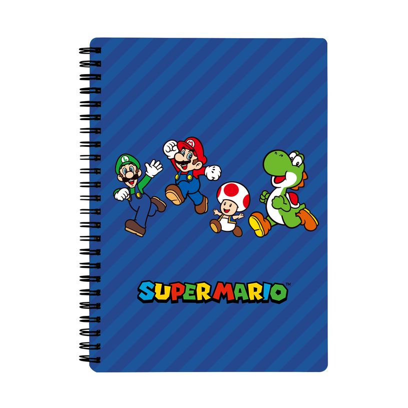 3666311030647-Cahier de texte Super Mario - 18x22 cm - bleu - Bagtrotter-P_405226301_1-0