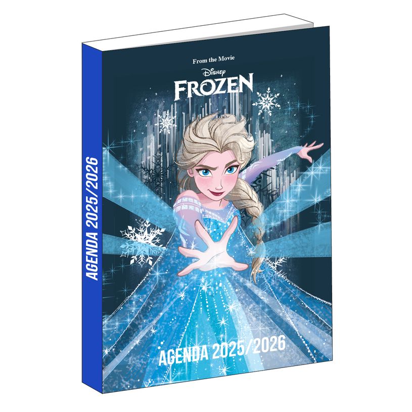 3666311030166-Agenda La Reine Des Neiges - 1 jour par page - 12x17 cm - marine - Bagtrotter-P_405226306_1-0