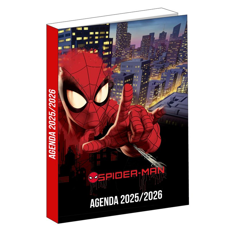 3666311029290-Agenda Spider-Man - 1 jour par page - 12x17 cm - noir - Bagtrotter-P_405226318_1-0