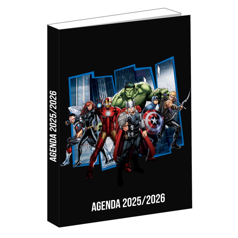 3666311029160-Agenda Avengers - 1 jour par page - 12x17 cm - bleu - Bagtrotter-P_405226319_1-0