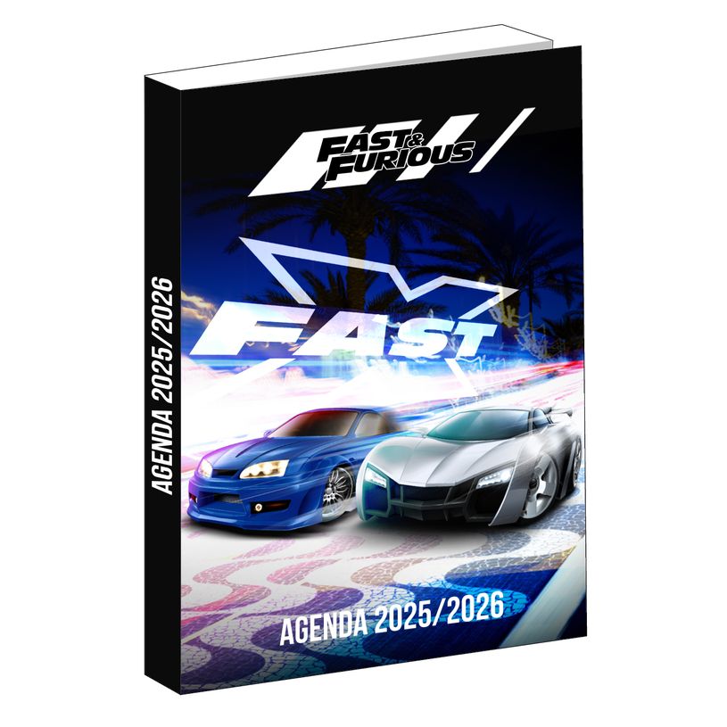 3666311028750-Agenda Fast and Furious - 1 jour par page - 12x17 cm - noir - Bagtrotter-P_405226323_1-0