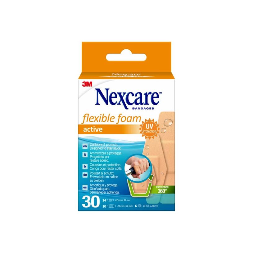 5902658081231-Nexcare Active Flexible foam - Assortiment de 30 pansements - chair-P_405226330_4-0