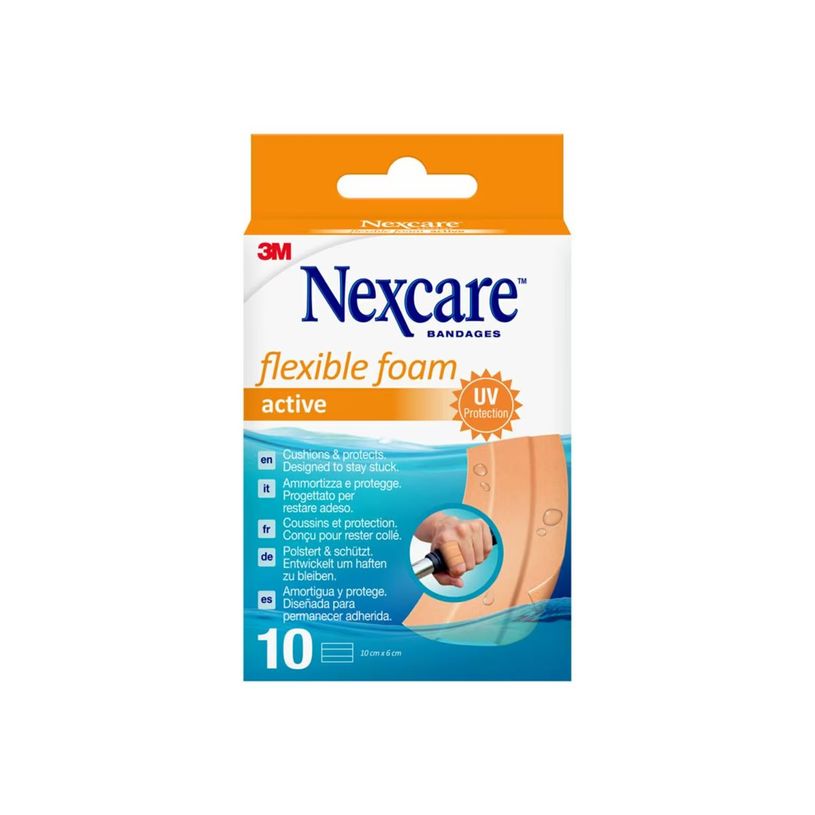 0404052263312-Nexcare Active Flexible foam - 10 pansements - 6 x 10 cm - chair-P_405226331_2-0