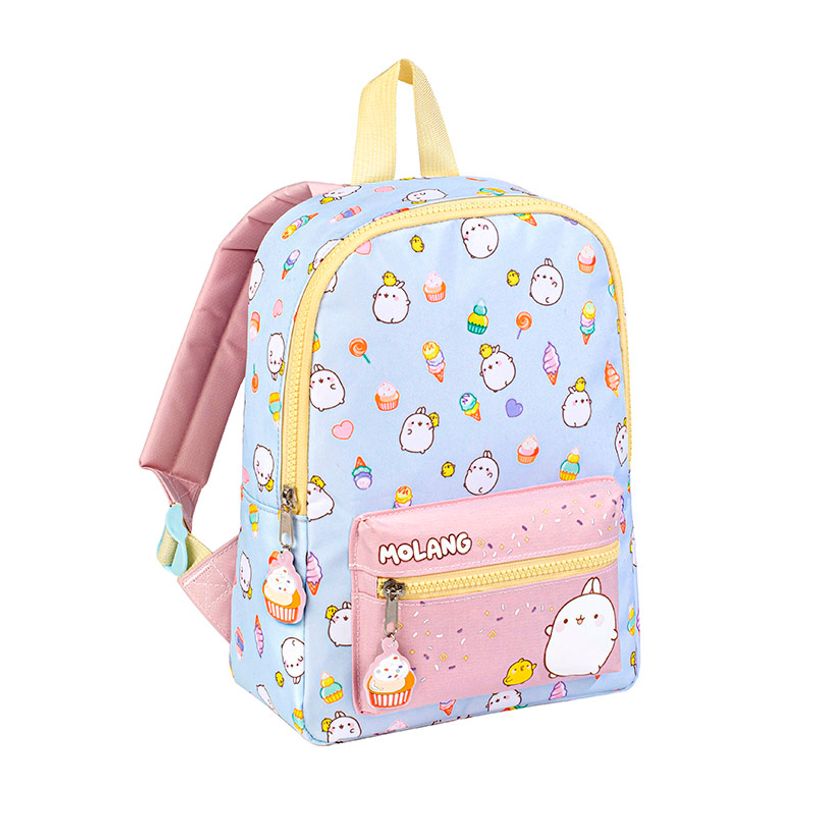 3135256274268-Sac à dos Molang - 1 compartiment - Bleu et Rose - Viquel-P_405226366_1-0
