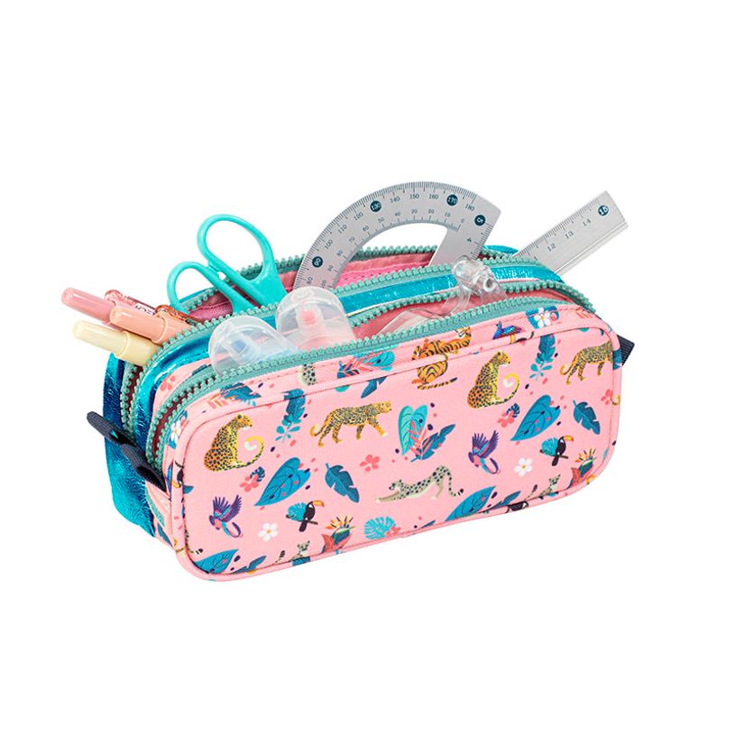 3135258774308-Trousse Exotic - 2 compartiments - Rose - Viquel-P_405226372_3-2