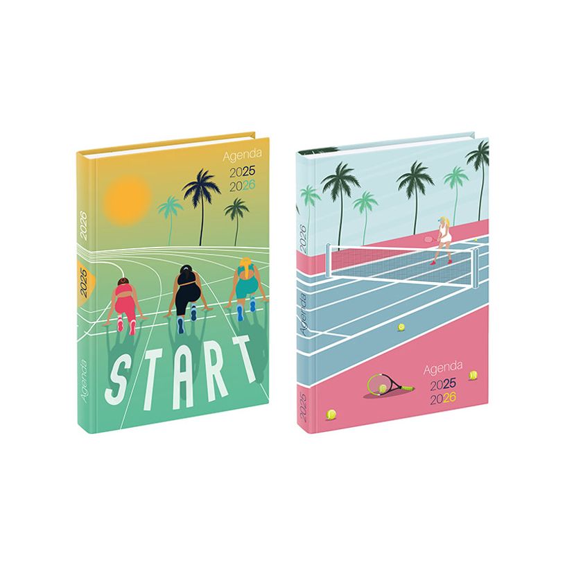 3135257454553-Agenda Girl Sport - 1 jour par page - 12 x 17 cm - Viquel-P_405226405_1-0