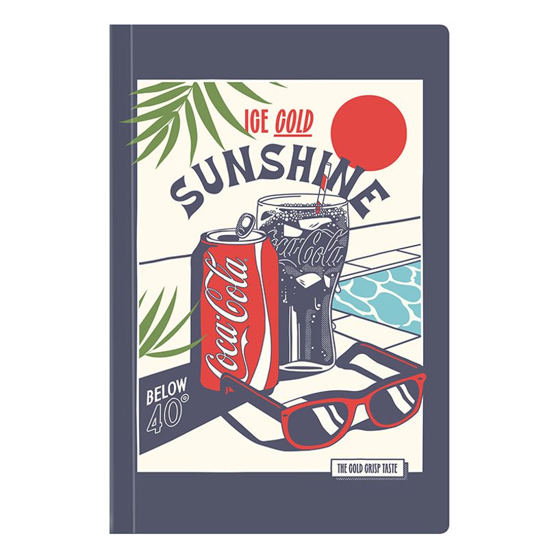 3135252844397-Carnet de notes Coca-cola sunshine - 128 pages - A5 - Viquel-P_405226418_2-1