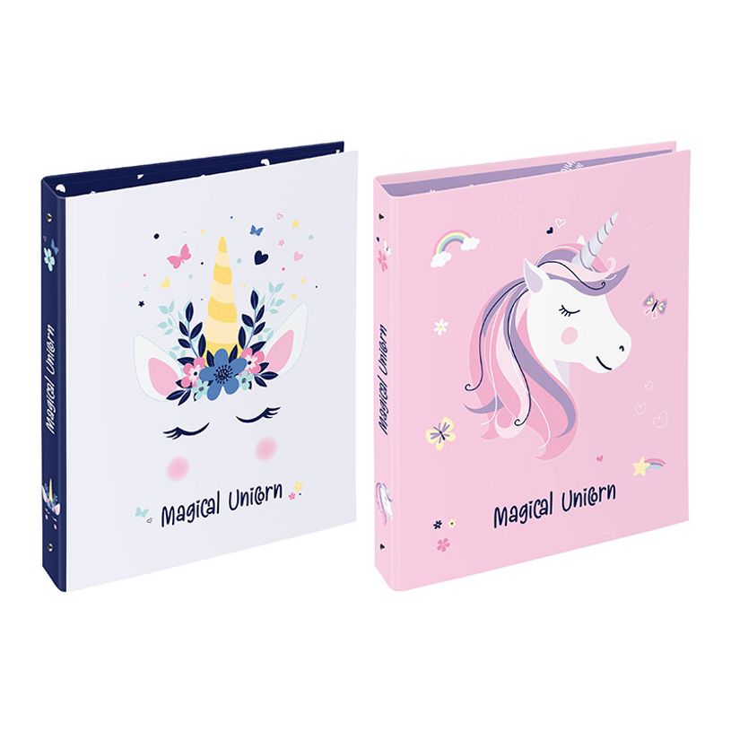 Classeur à 3 Anneaux En D Motif Grenouilles - Pochette PVC, 3,8 Cm, Format 31,5x27 Cm - Pour école, Bureau