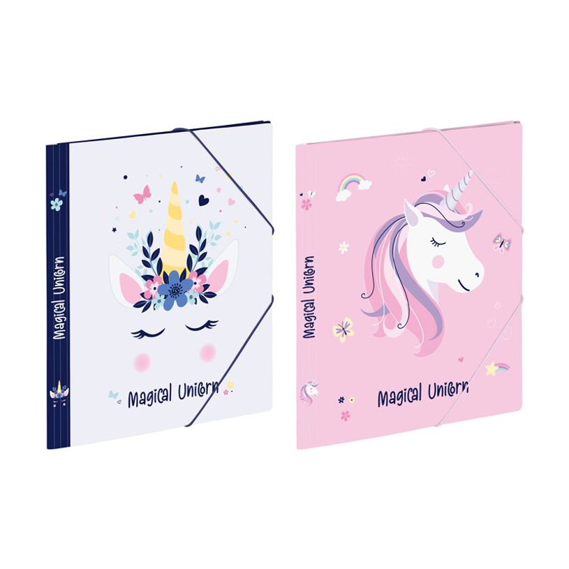 3135252014400-Chemise à élastique 3 rabats - A4 - Magical Unicorn - Viquel-P_405226426_1-0