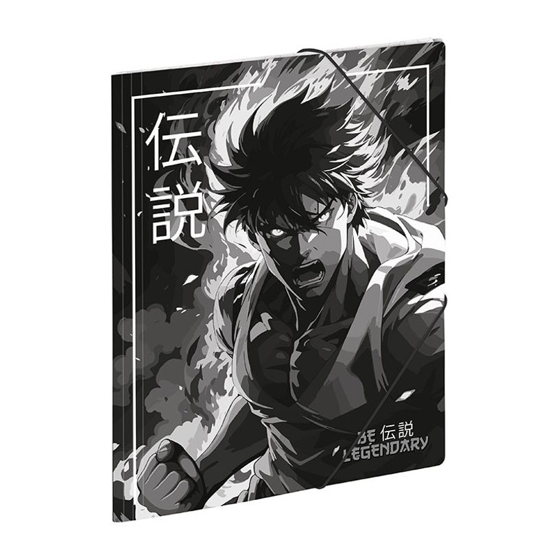 3135252014424-Chemise à élastique 3 rabats - A4 - Manga - Viquel-P_405226434_4-3