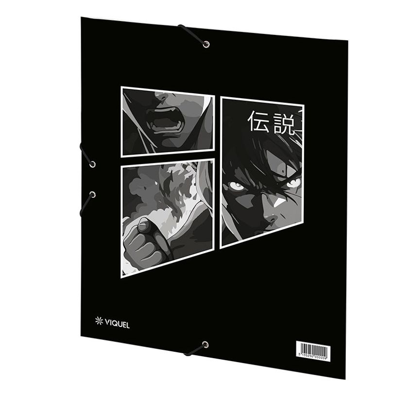 3135252014424-Chemise à élastique 3 rabats - A4 - Manga - Viquel-P_405226434_5-4