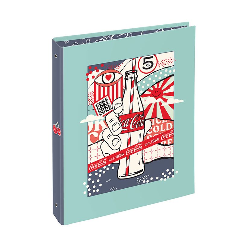 3135252004456-Classeur 4 anneaux - Dos 50 mm - A4 - Coca-Cola Sunshine - Viquel-P_405226469_3-2
