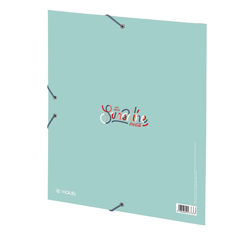 3135252014455- Chemise à élastique 3 rabats - A4 - Coca-Cola Sunshine - Viquel-P_405226470_3-2