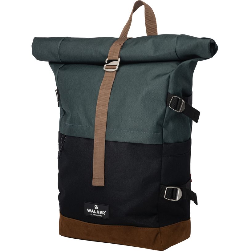 9002638241641-Sac à dos WALKER "Roll Up Pure Eco" - 2 compartiments coloris Alge / Black-P_405226504_1-0