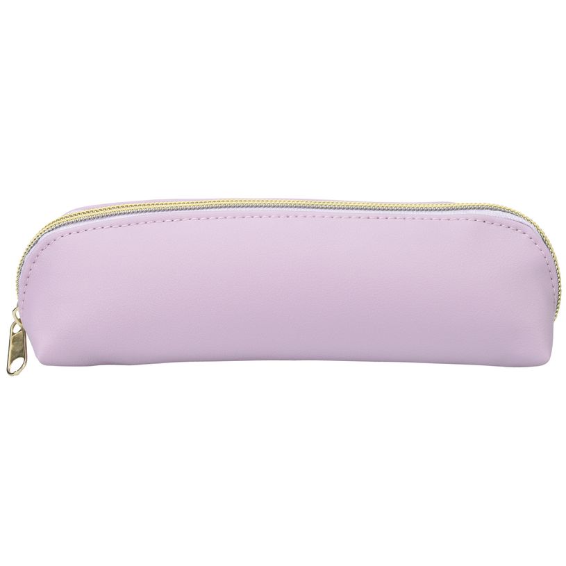 3173745253608-Trousse ovale SCHOOL "Dots" coloris violet-P_405226548_1-0