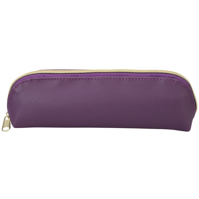 3173742253601-Trousse ovale SCHOOL "Dots" coloris bordeaux-P_405226552_1-0