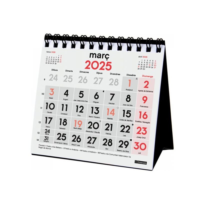 8422952380443-Finocam - Calendrier - de bureau - 2025 - mois à afficher - XXS - 110 x 100 mm - daté-P_405226570_1-0