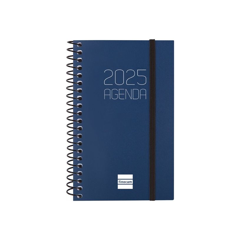 8422952386650-Finocam Opaque - Agenda - 2025 - semainier - reliure à spirale - E3 - 79 x 127 mm - bleu -P_405226678_5-0