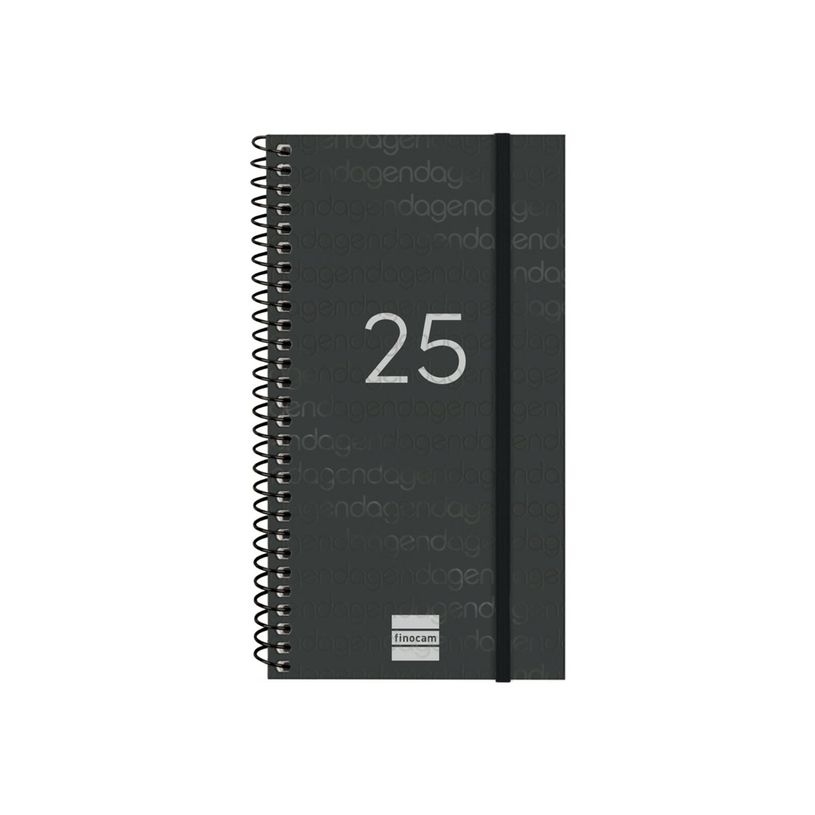8422952386988-Finocam - Agenda - 2025 - semainier - reliure à spirale - E9 - 94 x 171 mm - noir - polyp-P_405226731_5-0