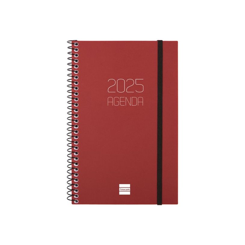 8422952386513-Finocam Opaque - Agenda - 2025 - semainier - reliure à spirale - E5 - 117 x 181 mm - bord-P_405226765_5-0