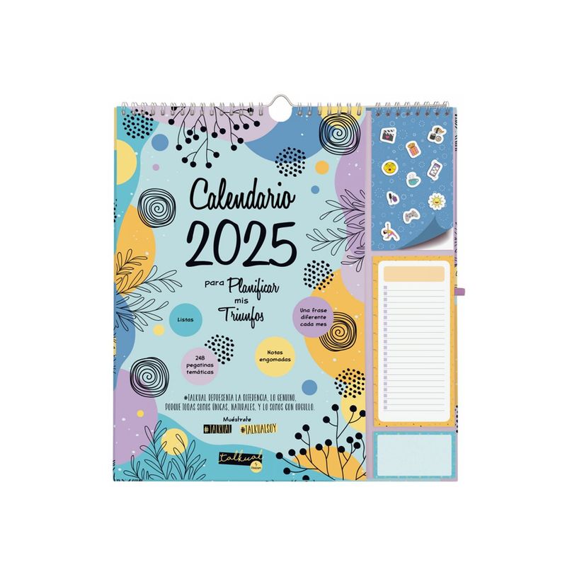 8422952388968-Finocam Talkual - Calendrier - fixation murale - 2025 - talkual - calendario 2025 para planificar mis triunfos - mois à afficher - 215 x 3-P_405226969_7-0