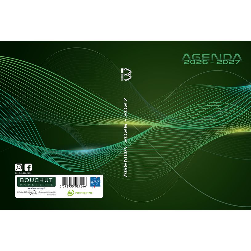 3592930027846-Agenda Techno - 1 jour par page - 12,5 x 17,5 cm - Bouchut--1