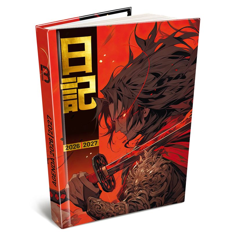3592930027891-Agenda Manga rouge - 1 jour par page - 12,5 x 17,5 cm - Bouchut--0