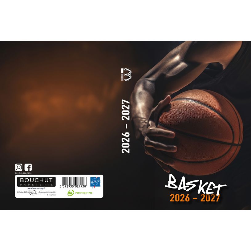 3592930027938-Agenda Basket - 1 jour par page - 12,5 x 17,5 cm - Bouchut--1