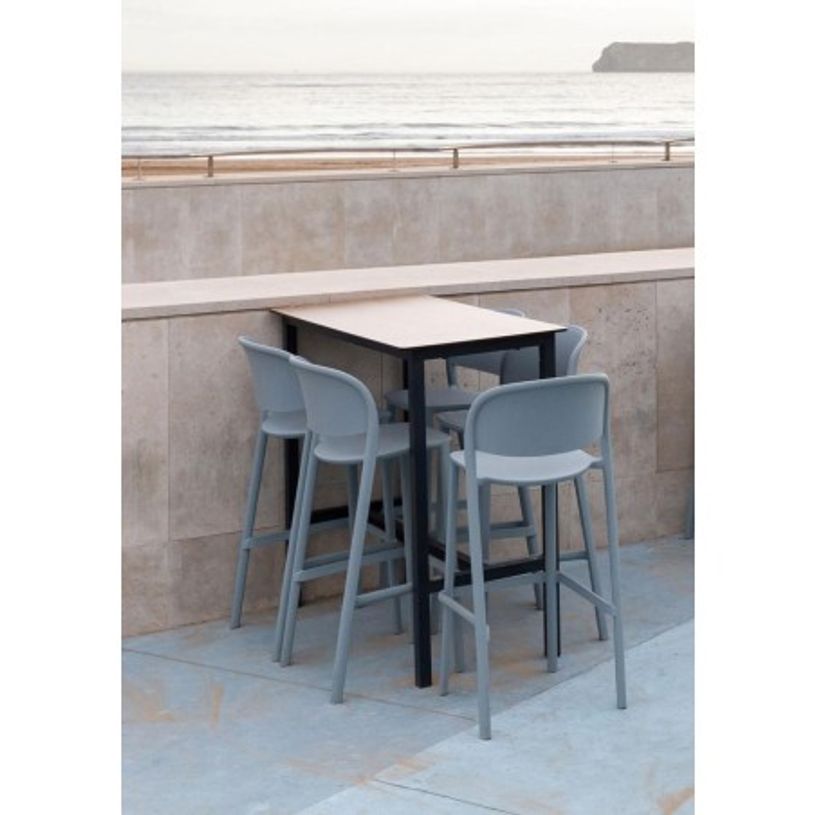 8414376808979-Table haute 70x70 cm URBAN - Ezpeleta professionnel - Anthracite--1
