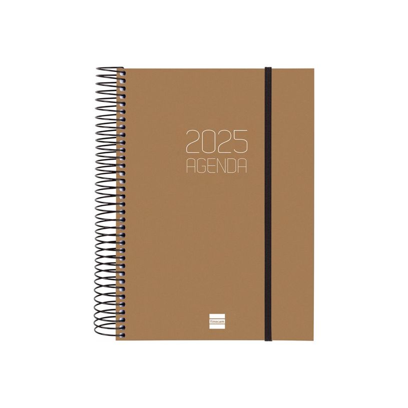 Agenda à Spirale 2026 - 1 Jour Par Page, Couverture Polypropylène, Élastique, Langue Espagnole
