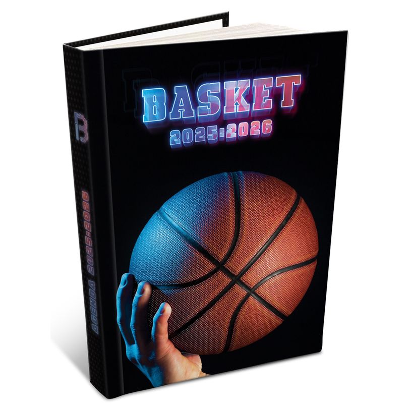 3592930027938-Agenda RDC reliure intégra année scolaire BOUCHUT "Basket" 12,5 x 17,5 cm PEFC 70 %-P_405227454_1-0