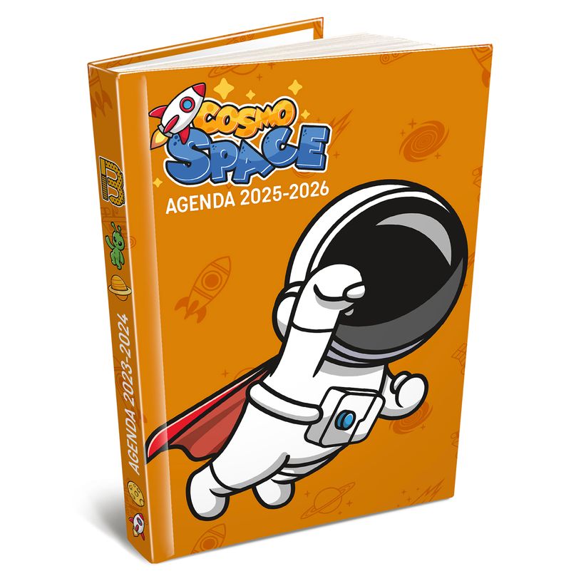 3592930027983-Agenda RDC reliure intégra BOUCHUT "Cosmo Space" 12,5 x 17,5 cm coloris jaune-P_405227461_1-0