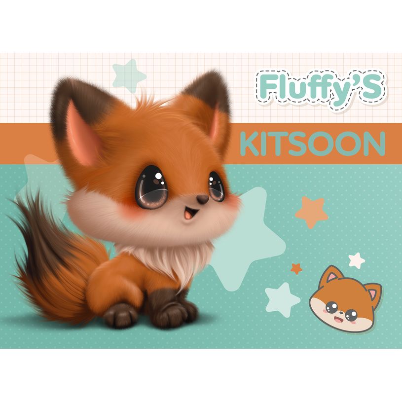 3592930026412-Sous-main carton rigide BOUCHUT "Fantaisie Fluffy's" 40,5 X 55 cm -P_405227469_1-0