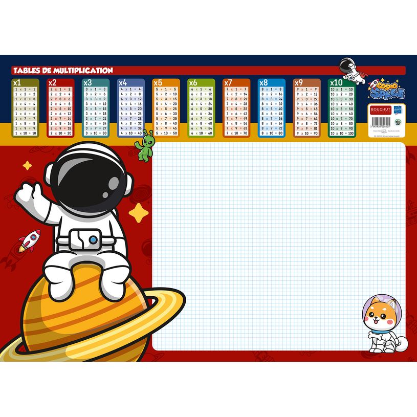 3592930026405-Sous-main carton rigide BOUCHUT "Fantaisie Cosmo Space" 40,5 X 55 cm -P_405227470_2-1