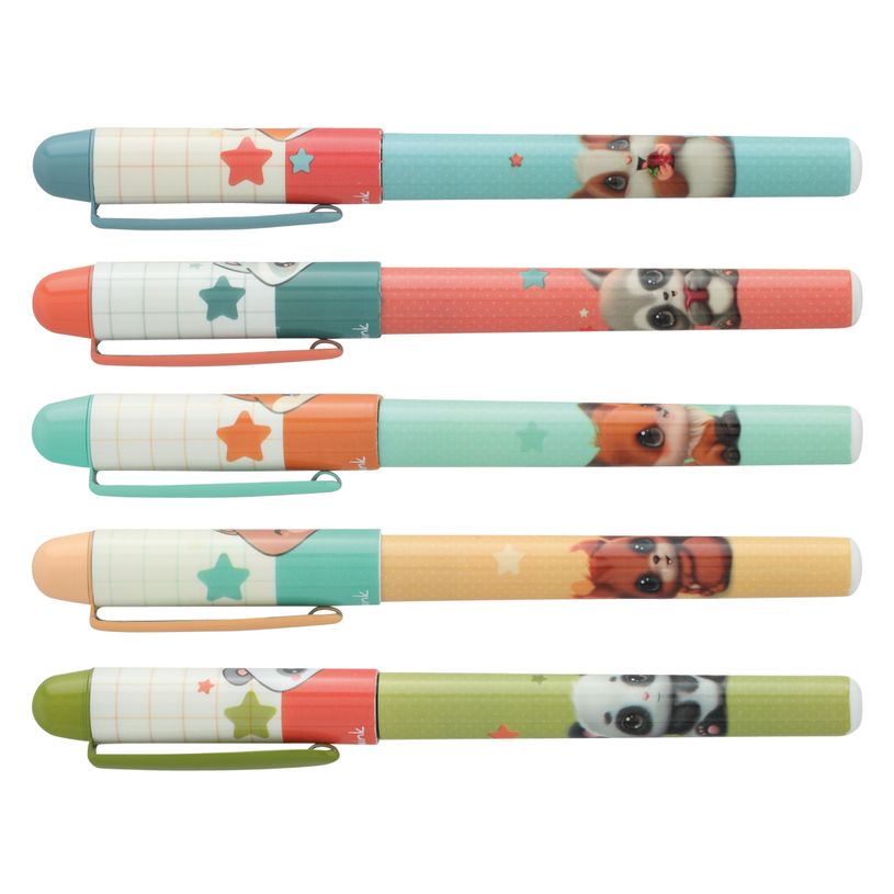 3173740253078-Plumink plastique INK "Fluffy's" 5 designs assortis -P_405227501_1-0