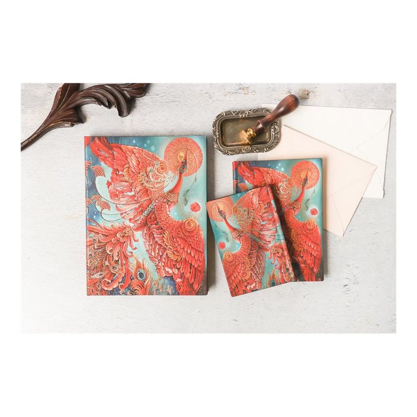 9781439796818-Journal  -  12 x 18 cm  - 144 pages - oiseau de feu  - rouge - Paperblanks-P_405227573_3-1