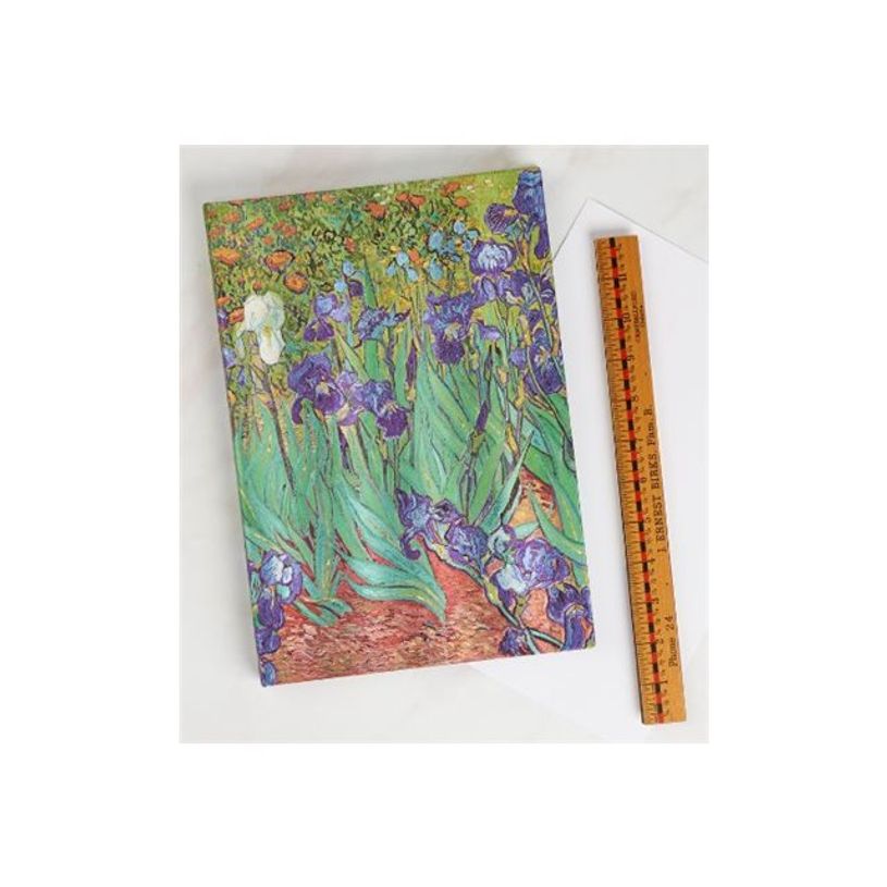 9781439782057-Journal  -  12 x 18 cm  - 144 pages - Les iris de Van Gogh  - verte - Paperblanks-P_405227596_4-7