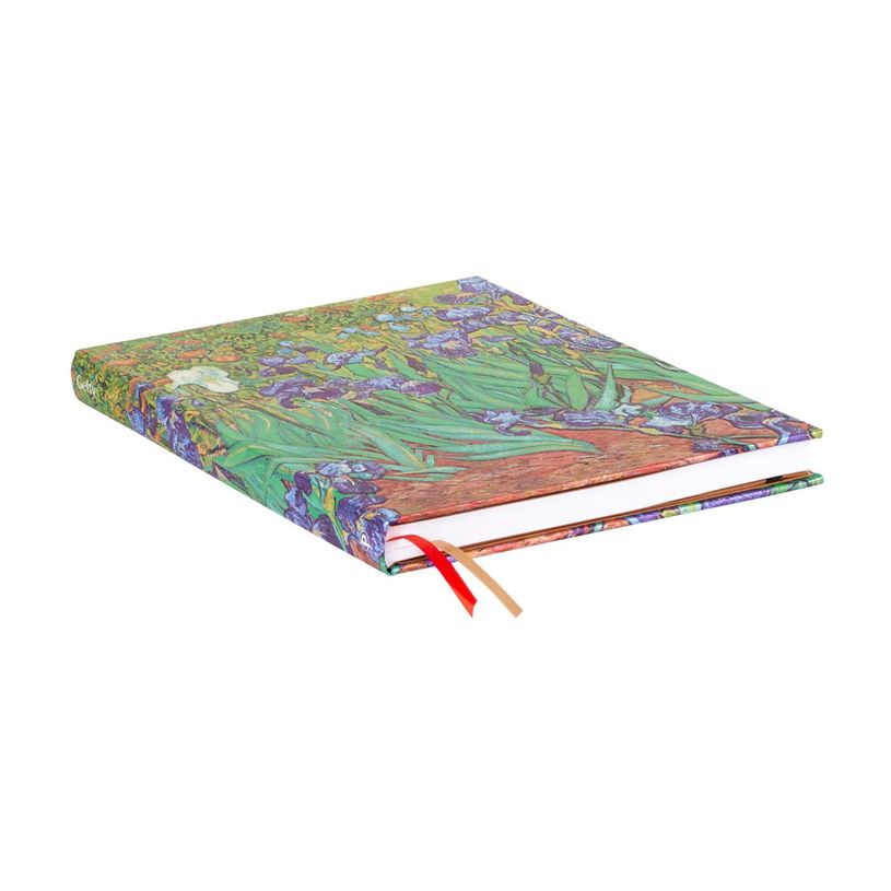 9781439782057-Journal  -  12 x 18 cm  - 144 pages - Les iris de Van Gogh  - verte - Paperblanks-P_405227596_6-4
