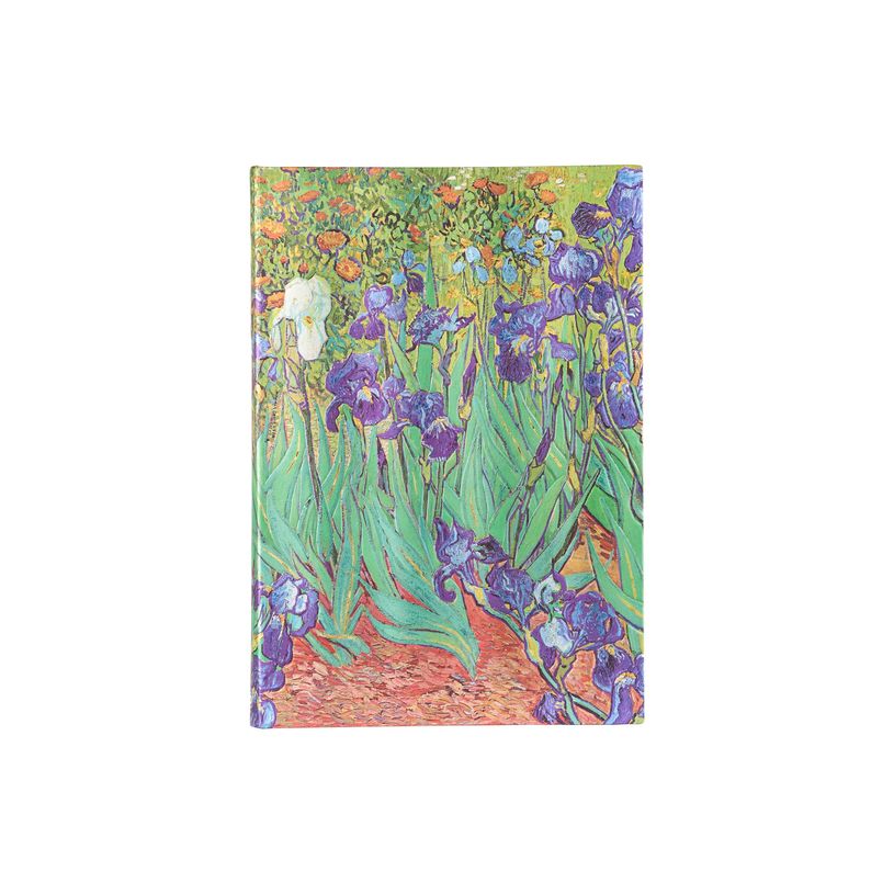 9781439782057-Journal  -  12 x 18 cm  - 144 pages - Les iris de Van Gogh  - verte - Paperblanks-P_405227596_7-6
