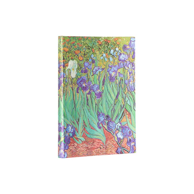 9781439782057-Journal  -  12 x 18 cm  - 144 pages - Les iris de Van Gogh  - verte - Paperblanks-P_405227596_8-5
