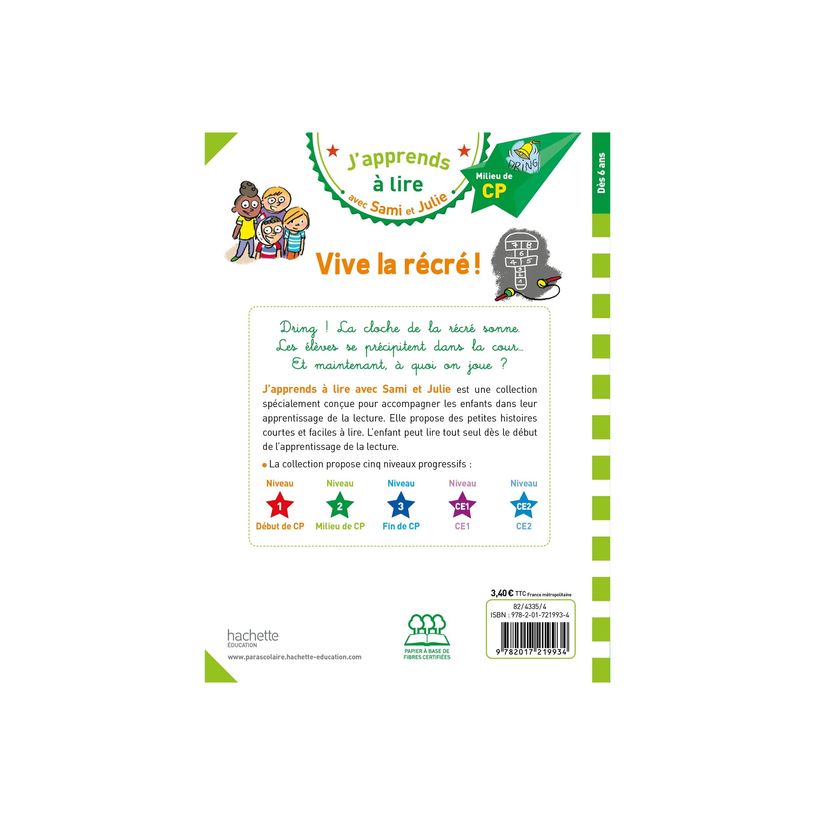 9782017219934-Vive la récré! - Sami et Julie - CP - Niveau de lecture guidée 2 - par Bonté Therese, -P_405227762_2-3