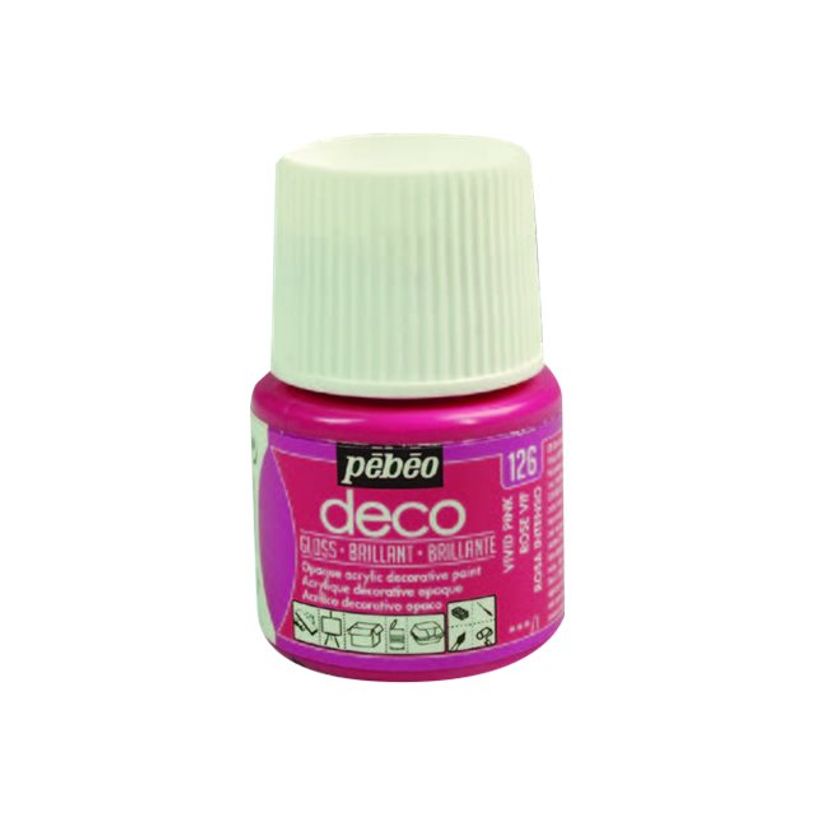 3167860921221-Pebeo Deco - Peinture - peinture acrylique - orange - opaque - brillant - 45 ml-P_405227792_1-0