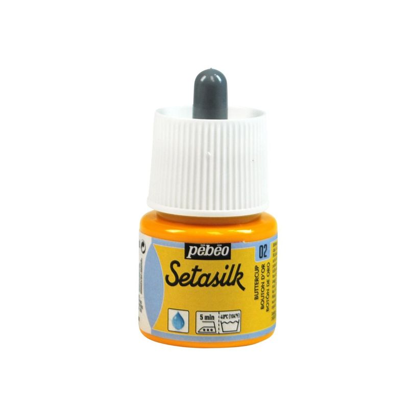 3167861810029-Pebeo Setasilk - Peinture pour soie - bouton d'or - brillant - 45 ml-P_405227811_2-0