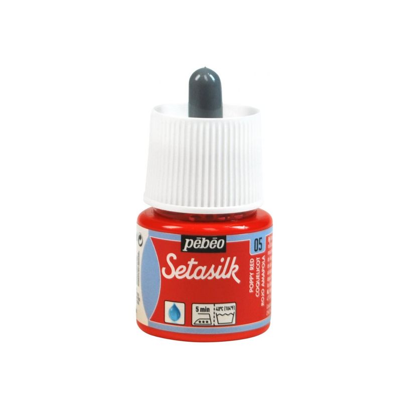3167861810050-Pebeo Setasilk - Peinture pour soie - rouge coquelicot - brillant - 45 ml-P_405227812_2-0