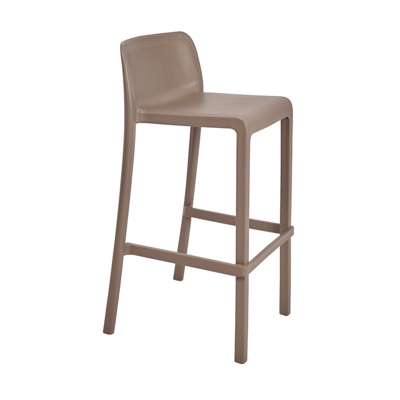 8414376771020-Tabouret haut empilable ATTIC - Ezpeleta professionnel - Taupe-P_405227944_1-0