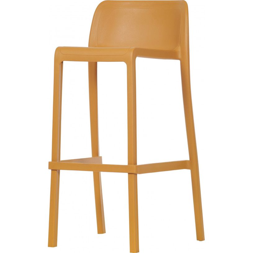 8414376807637-Tabouret haut empilable ATTIC - Ezpeleta professionnel - Moutarde-P_405227947_2-1